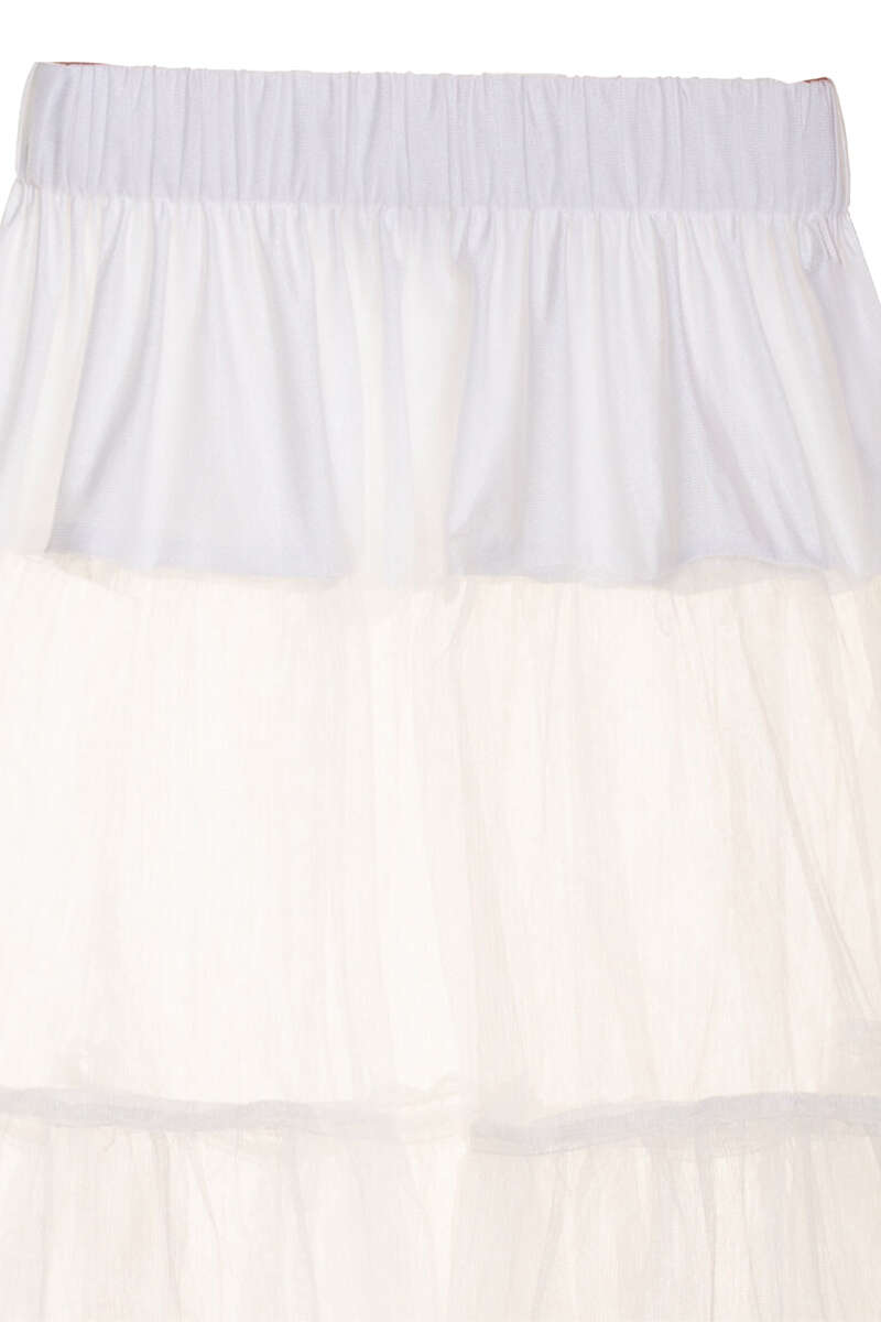 Damen Unterrock Petticoat 70 cm wei Bild 2
