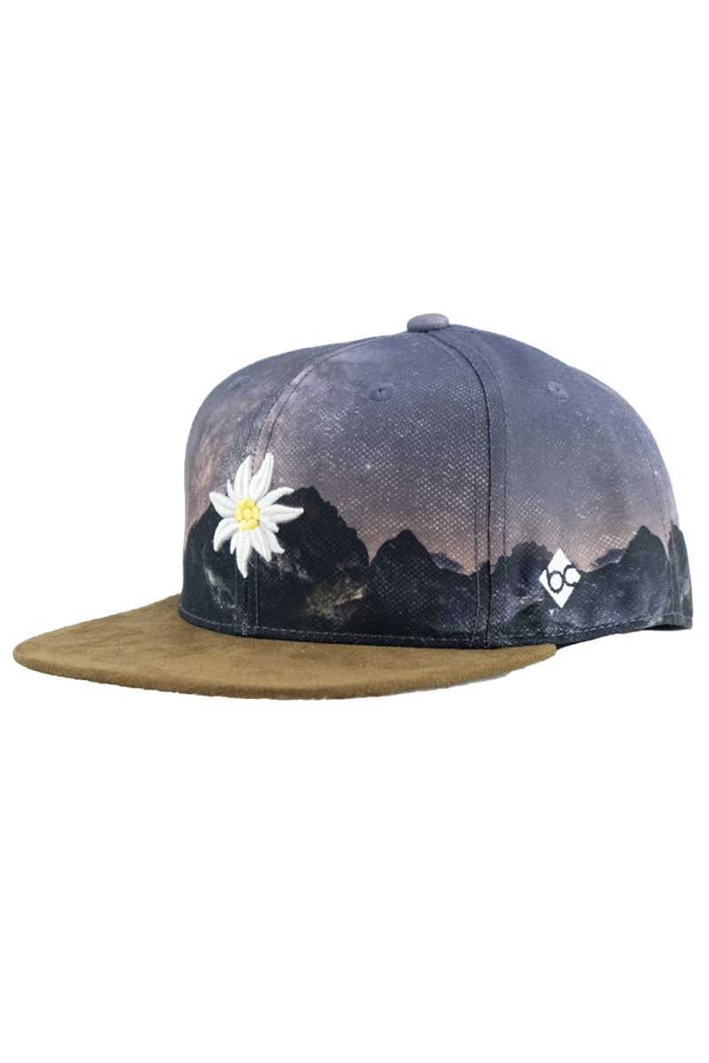 Herren Snapback Cap 'Edelwei Sternennacht' multicolor