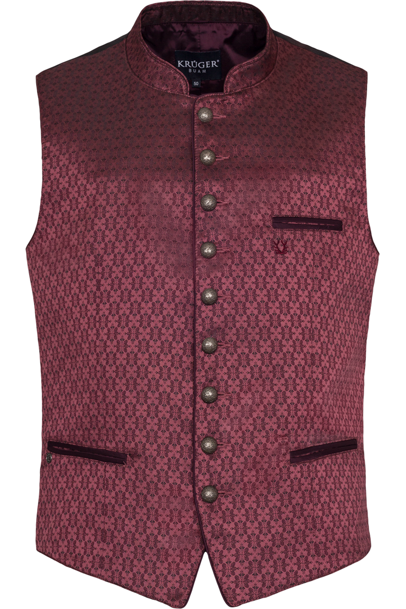 Herren Trachtenweste bordeaux