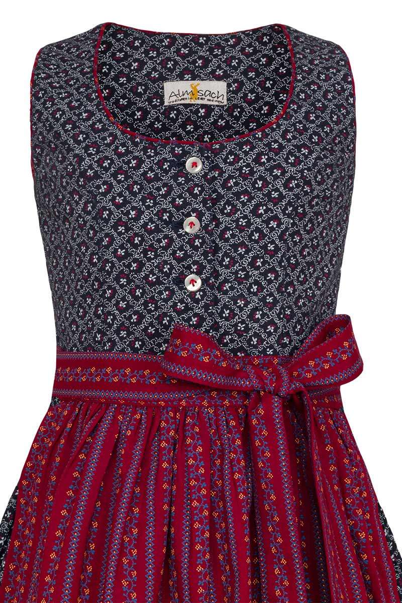 Kinder Dirndl blau rot Bild 2