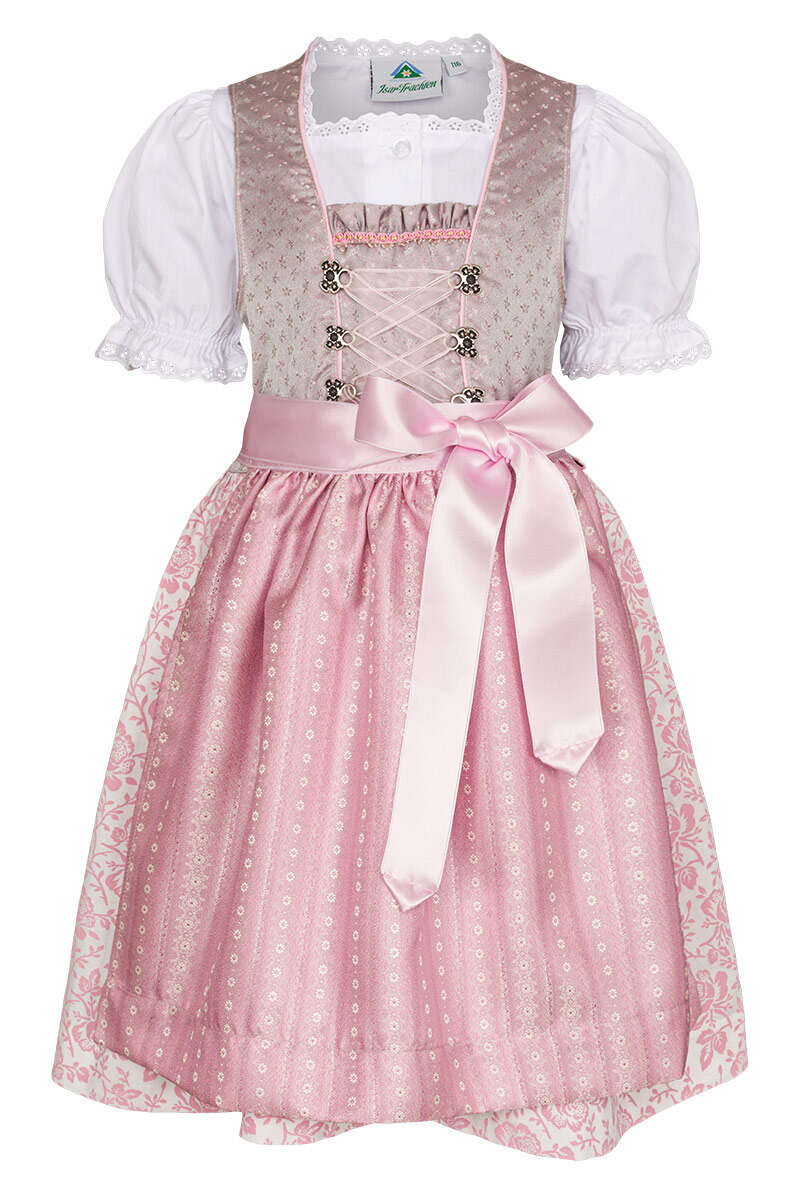 Kinderdirndl mit Bluse rosa