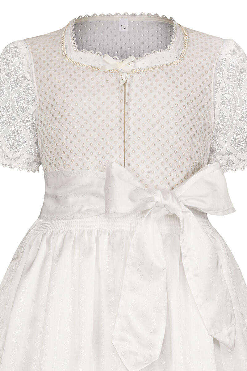 Kommunion Hochzeit Dirndl mit Bluse offwhite Bild 2