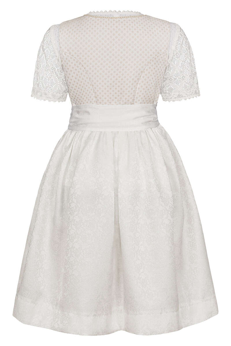 Kommunion Hochzeit Dirndl mit Bluse offwhite Bild 2