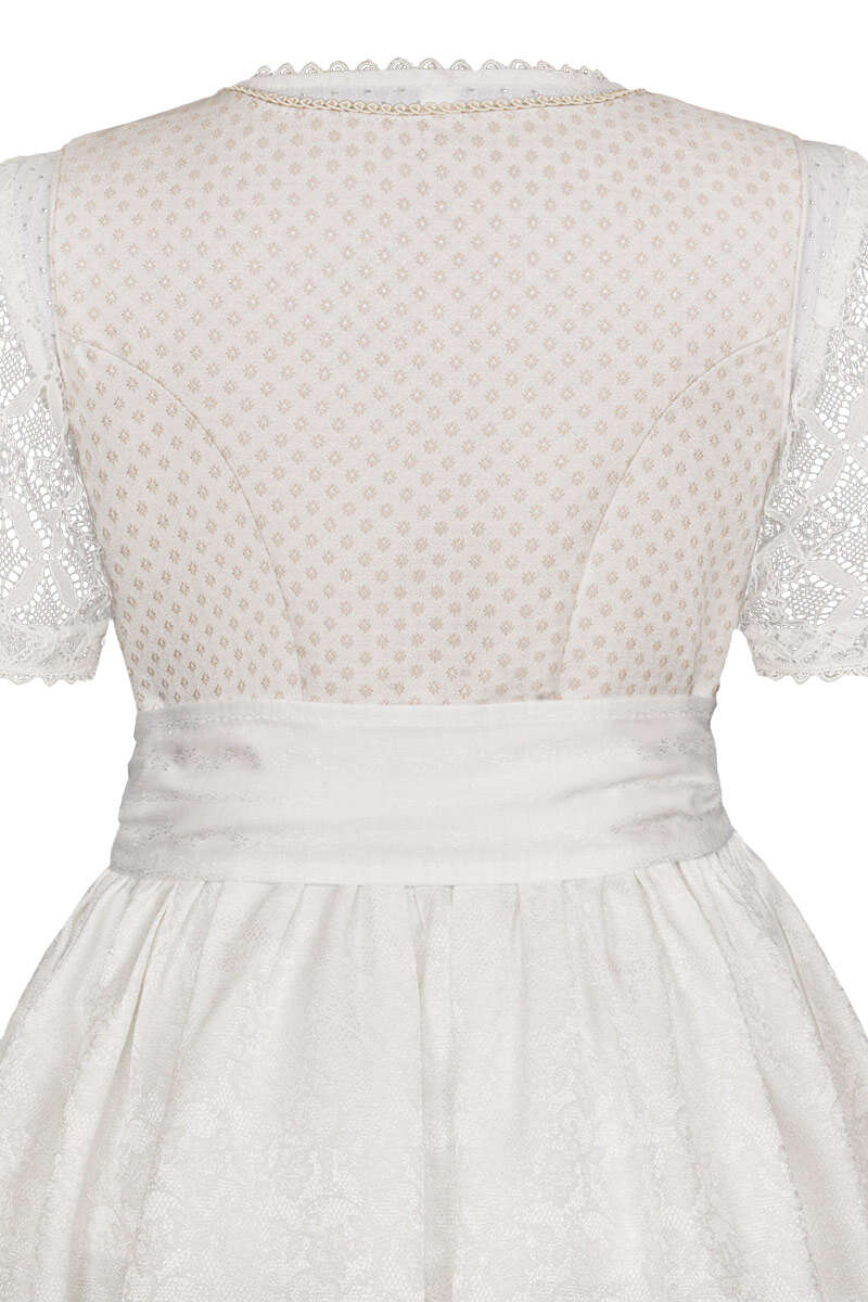 Kommunion Hochzeit Dirndl mit Bluse offwhite Bild 2