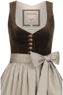 Samtdirndl velvet green