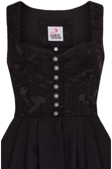 Dirndl lang ohne Schrze schwarz