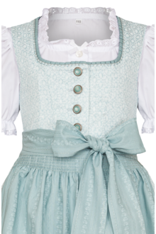 Kinder Dirndl mit Bluse mintgrn