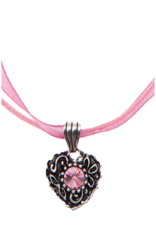 Kinder Trachtenschmuck Halskette rosa