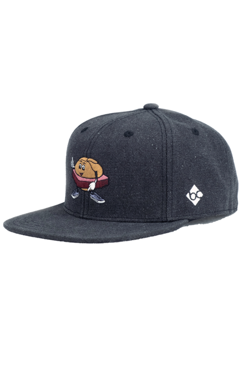 Herren Snapback Cap 'Mr. Leberkas' schwarz